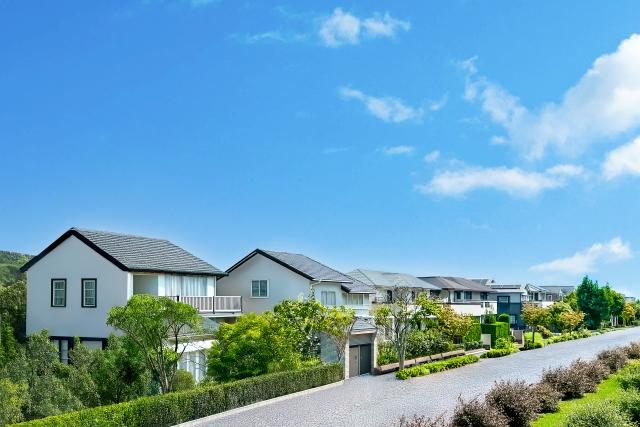 郡山の住宅展示場の外観